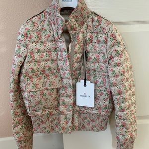 MONCLER Silene Floral Bomber Jacket NWT